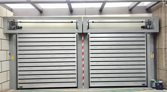 Spiral Aluminum Alloy Radar High Speed Roller Shutter Door For Warehouse