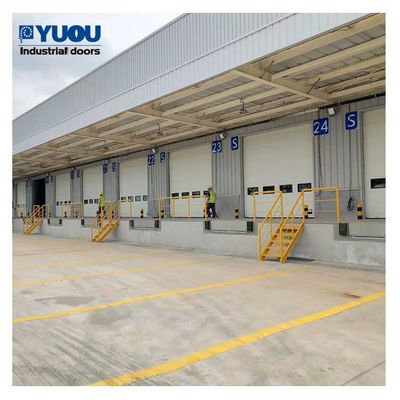 Galvanized Sectional Electric Garage Doors 8m Warehouse Overhead Door Windproof