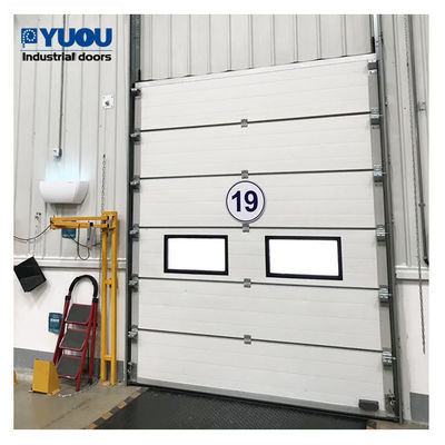 Galvanized Sectional Electric Garage Doors 8m Warehouse Overhead Door Windproof