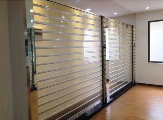 Crystal Clear Transparent Roller Shutters Doors Polycarbonate Commercial Full Vision PC