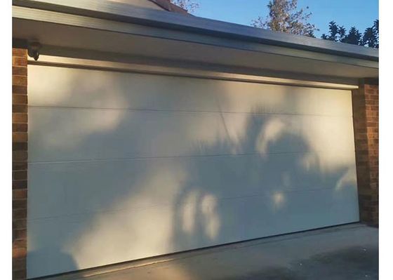 Finished Steel Sectional Garage Doors EPDM Modern Overhead Door 40mm Thickness
