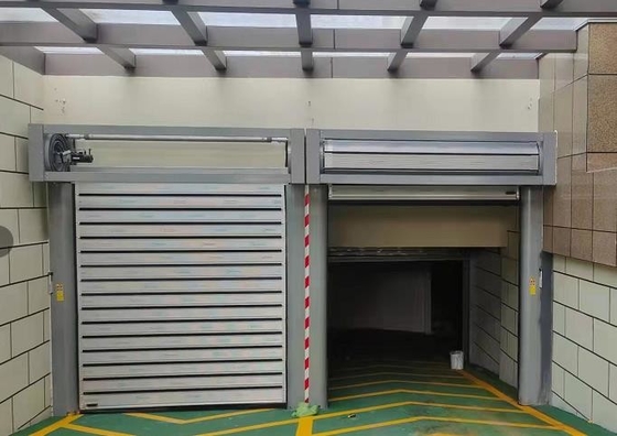 Spiral Aluminum Alloy Radar High Speed Roller Shutter Door For Warehouse